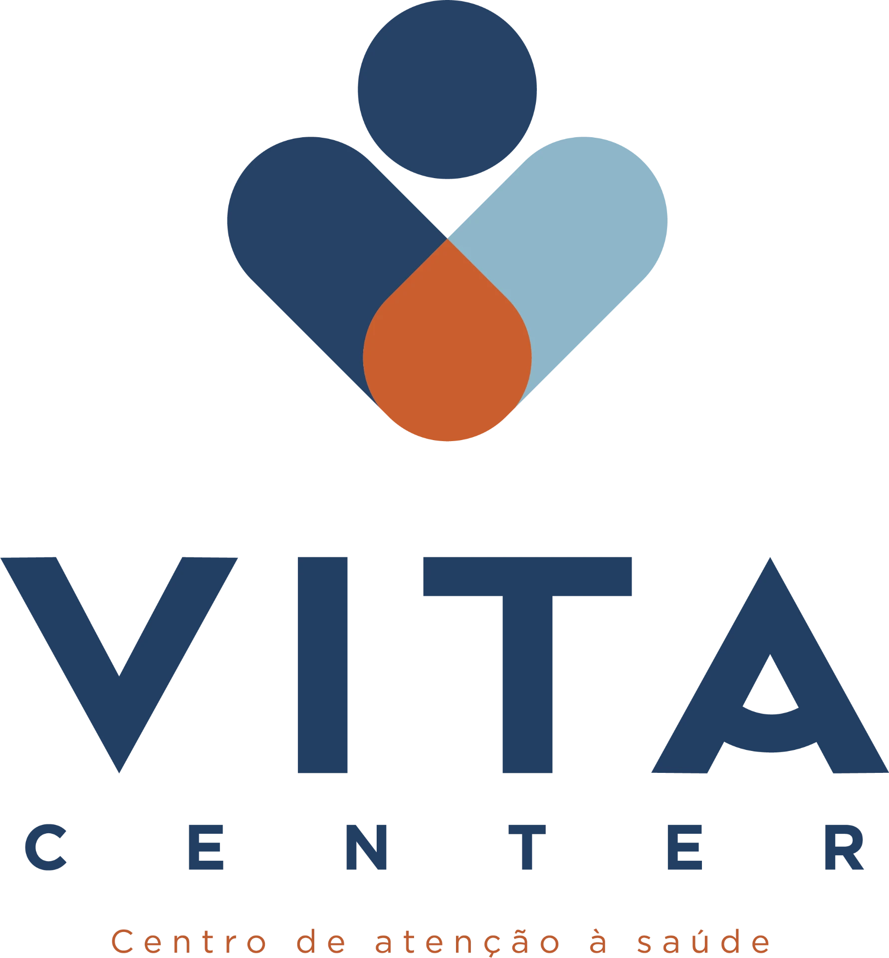 Logo da Clínica Vita Center, centro de atenção à saúde